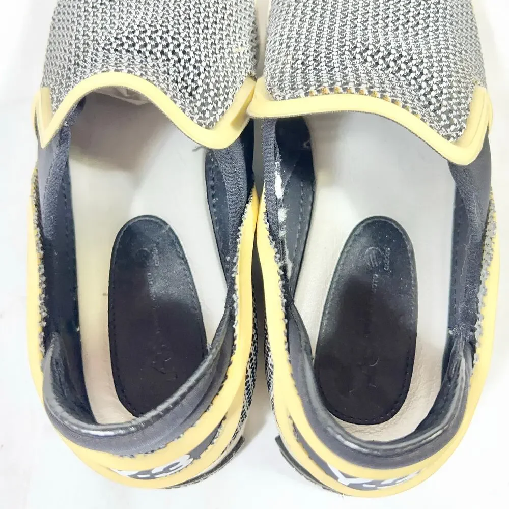 Adidas Y-3 Yohji Yamamoto Laver Slip On Sneakers Shoes Mens 8.5 Black White